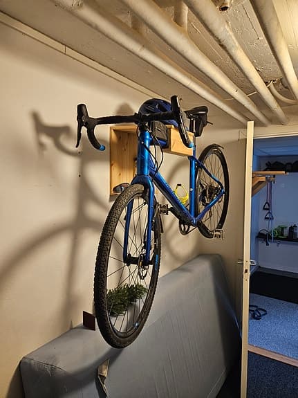 Hemmagjord cykelupphängning