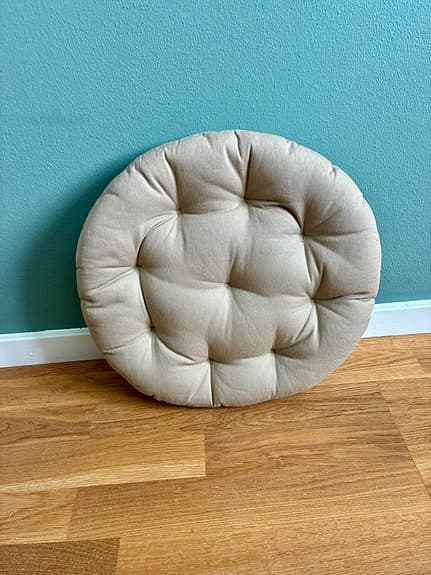 H&M Home stolsdyna sittdyna sittkudde beige rund
