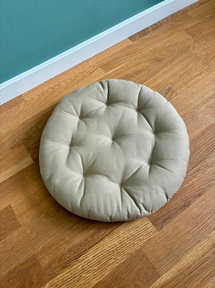 H&M Home stolsdyna sittdyna sittkudde beige rund