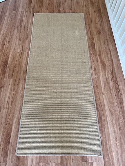 2 st jute/sisal gångmattor 80x200 cm