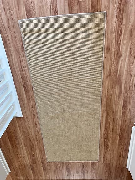 2 st jute/sisal gångmattor 80x200 cm