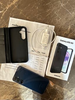 Samsung Galaxy A55 5G mobil 256 GB blå