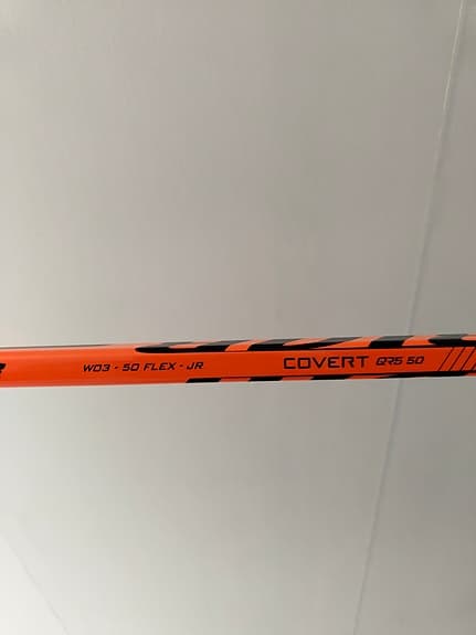 Warrior Covert QRE5 50 Flex JR hockeyklubba orange