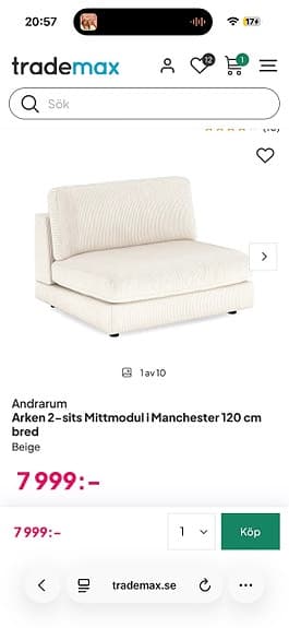 Andrarum Arken Lyx modulsoffa i Manchester (Nyskick!)
