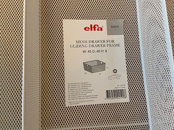 Elfa korg 45x40x8