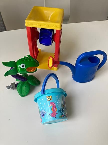 Plasto sand- och vattenleksaker