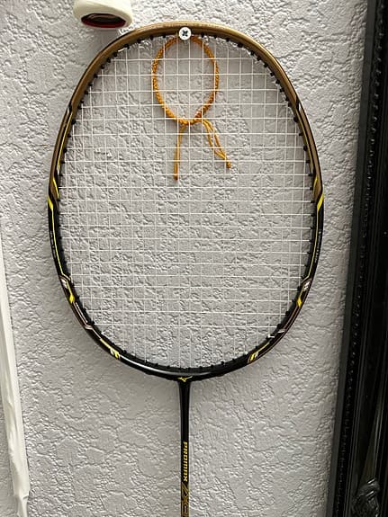Badmintonracket Mizuno Promax ZX3 svart/gult