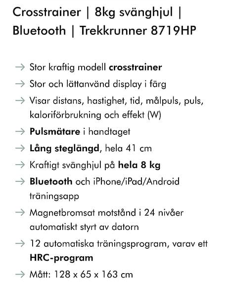 Prisvärd crosstrainer
