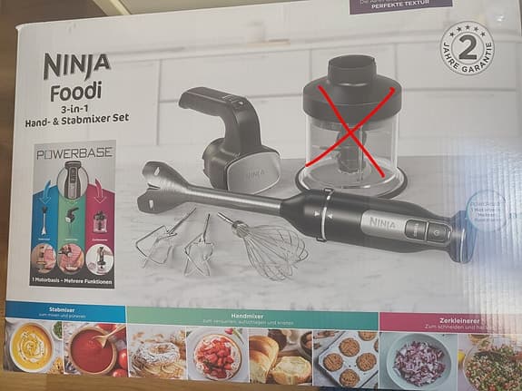 Ninja stavmixer och elvsip