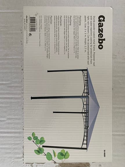 Gazebo paviljong 3x3 m