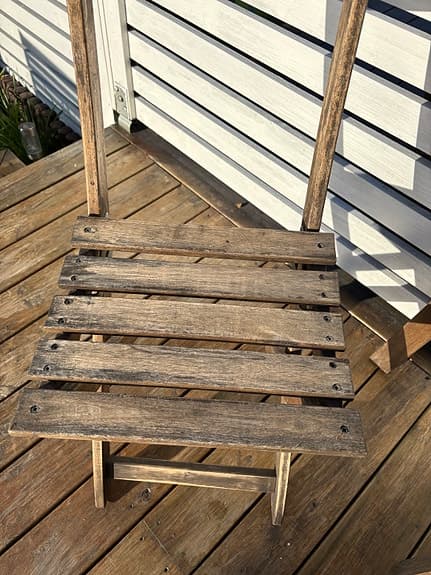 IKEA ASKHOLMEN Trädgårdsbord med 2 stolar i trä