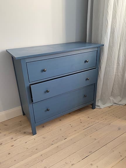 IKEA Hemnes byrå, blå, tre lådor