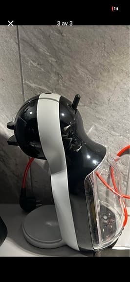 Dolce Gusto kapselmaskin svart/vit