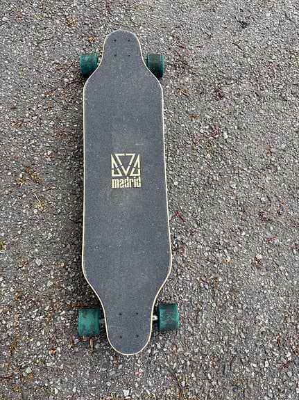Madrid longboard med teal hjul