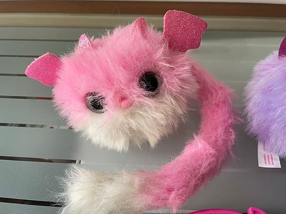 Pomsies gosedjur två stycken rosa och lila, interaktiva