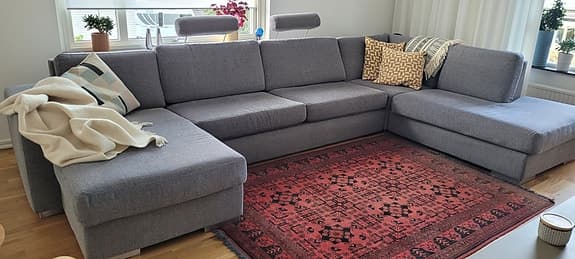 Grå stor soffa från Mio