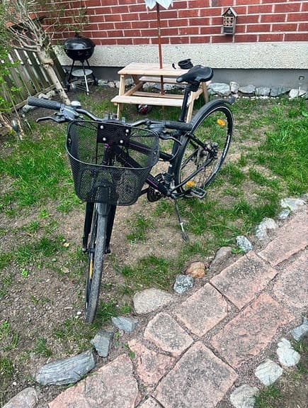 Merida hybridcykel 28" M kvinna svart