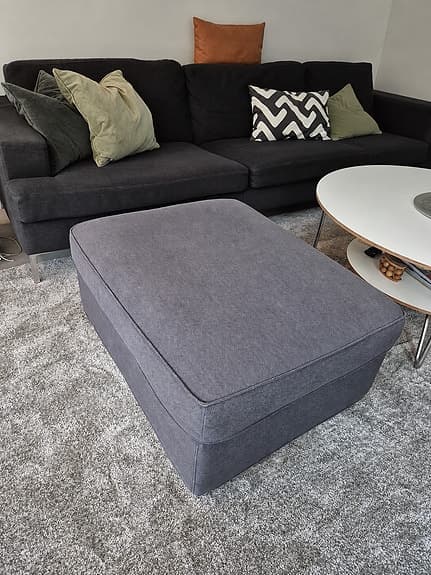IKEA förvaringspuff / sittbänk med förvaring – grå