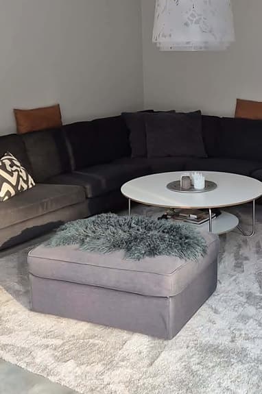IKEA förvaringspuff / sittbänk med förvaring – grå