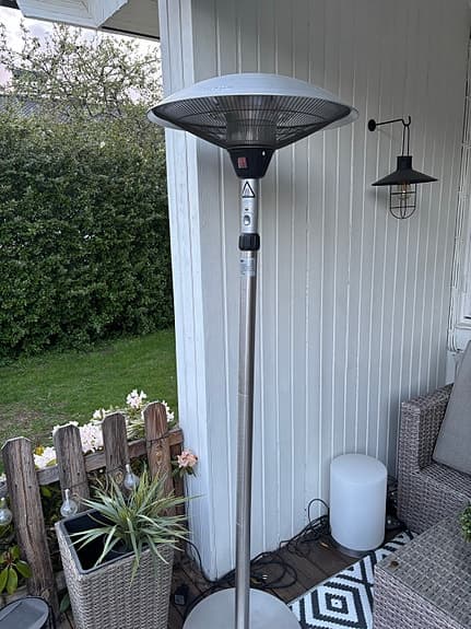Terrassvärmare fristående elvärmare utomhus