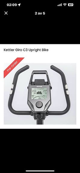 Kettler Giro C3 motionscykel svart