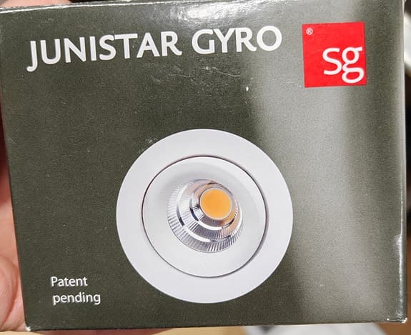6st SG Junistar Gyro LED-spotlight 7W matt vit 2700K