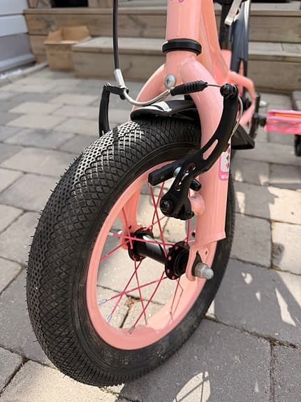 Barncykel med cykelstång+ hjälm