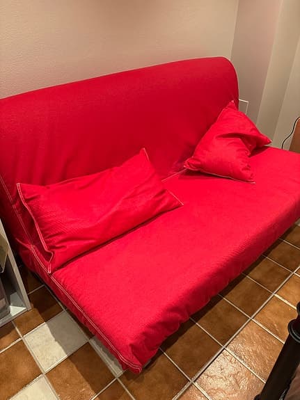 IKEA Lycksele bäddsoffa /soffa röd 200*160