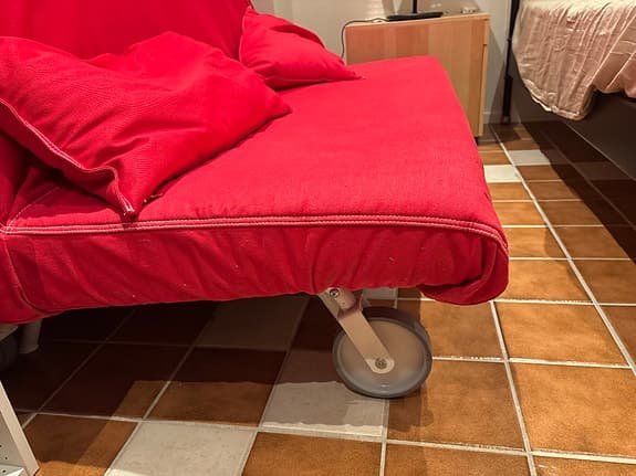 IKEA Lycksele bäddsoffa /soffa röd 200*160