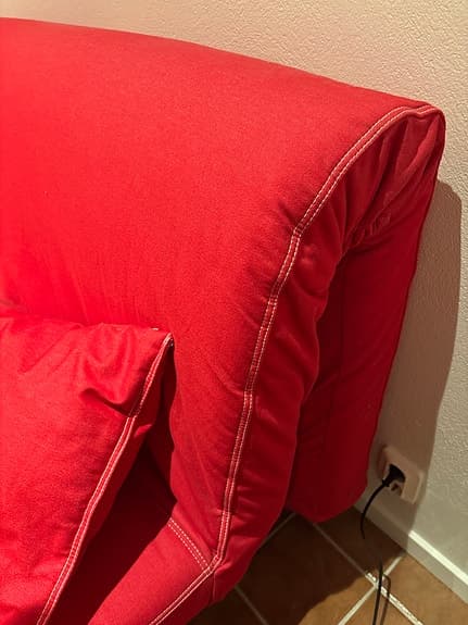 IKEA Lycksele bäddsoffa /soffa röd 200*160