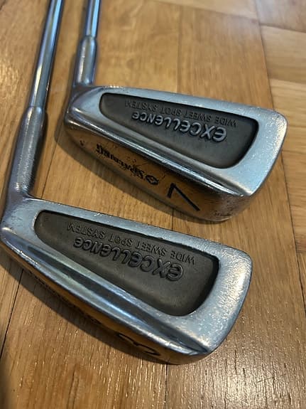Spalding Excellence 3,4,6,9-iron golf clubs 3-7