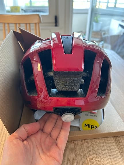 Lazer Compact DLX MIPS cykelhjälm röd stl 54–61