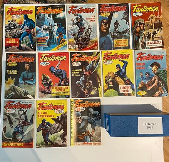 Fantomen 1964 – 13 nummer – mycket bra samlarskick