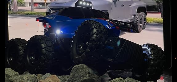6X6 Offroad RC Större Modell 46 cm Laser Takljus Fram  Bak Sidor Se Bilder