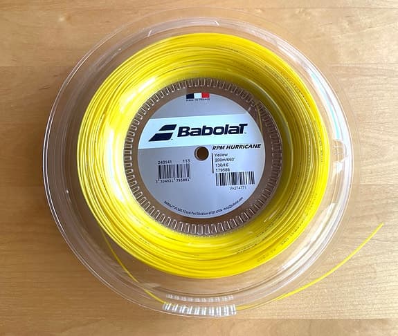 Babolat RPM Hurricane tennissträng gul 1.30