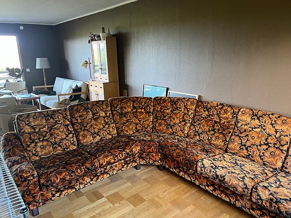 Retro hörnsoffa