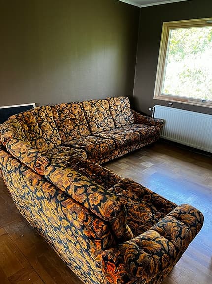Retro hörnsoffa