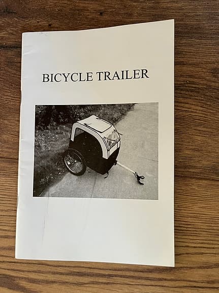 Cykelvagn gul/svart med fönster