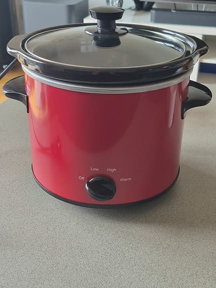 Fyrklövern slow cooker röd