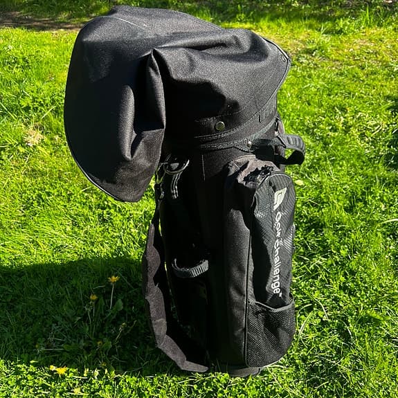 Golf Challenge golfbag i fint skick + 3 klubbor