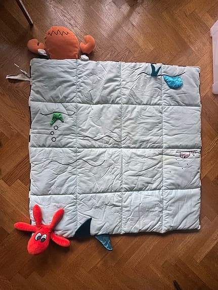 IKEA KLAPPA babygym / lekmatta med havstema