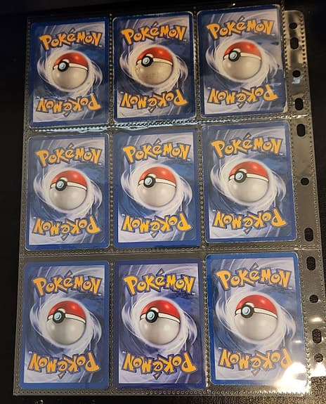 Pokémonkort samling bas-set Clefable Nidorino m.fl.