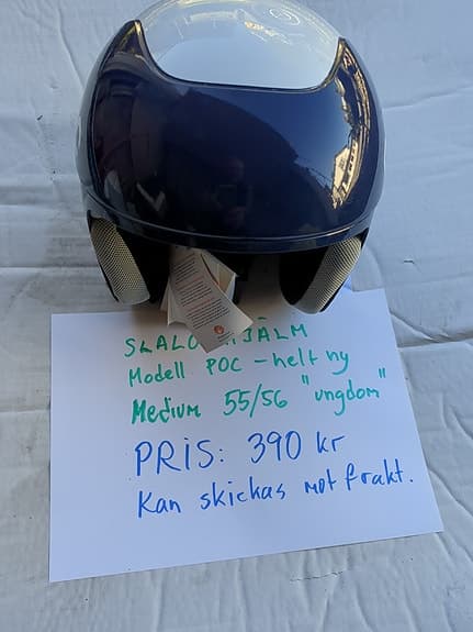 POC slalomhjälm Medium-Large 55–58 blå/vit