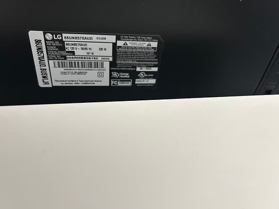 LG86’’ 4K UHD-TV