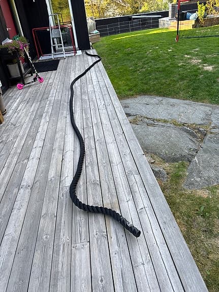 Nordic Strength battle rope svart träningsrep