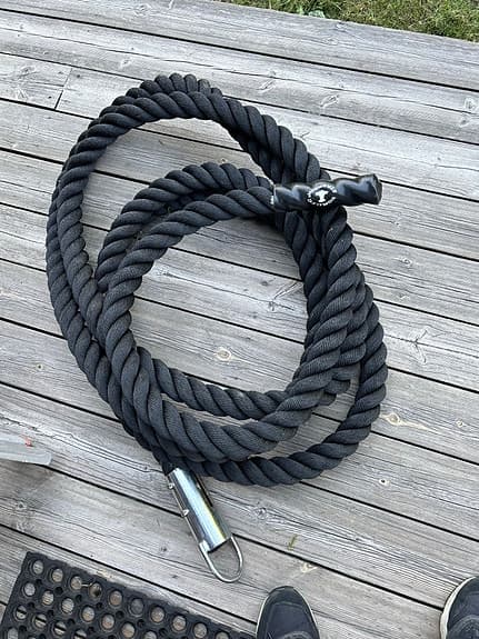 Nordic Strength battle rope svart träningsrep
