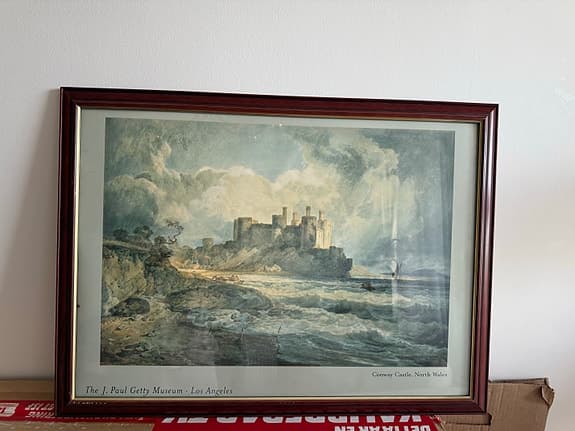 Tavla/ Inramad konstposter – J.M.W. Turner (Conway Castle) / Getty Museum