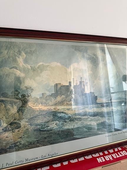 Tavla/ Inramad konstposter – J.M.W. Turner (Conway Castle) / Getty Museum