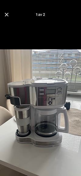 Hamilton Beach kaffebryggare med termosmugg