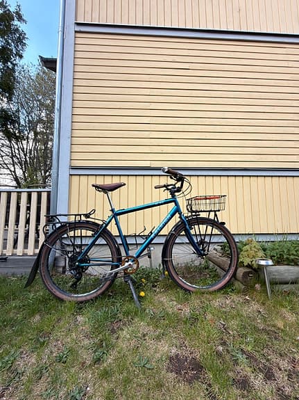 Retro mtb x commuter Raleigh mountainbike 26" blå unisex